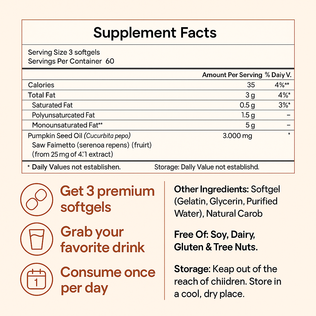 Pumpkin Seed Oil Softgels